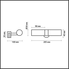 Подсветка для зеркал Odeon Light Drops Izar 2446/2 1