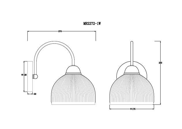 Бра MyFar Flora MR2272-1W Фото № 2