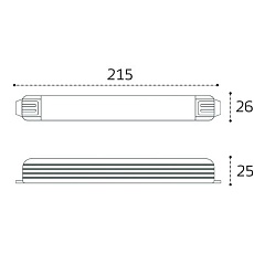 Блок питания для светодиодной ленты Italline M04-516 ITB-24V-100W 1