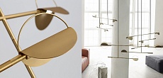 Подвесная люстра Imperium Loft Bolia Leaves Pendant Brass 4000К 345317-22 1