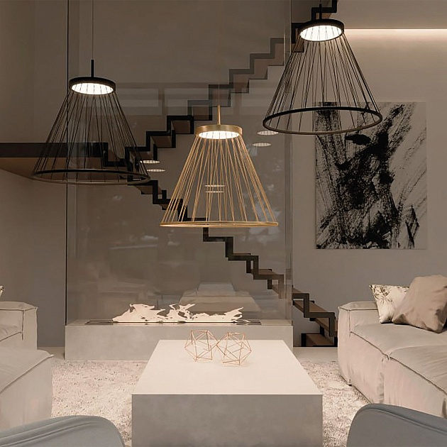 Подвесной светодиодный светильник Favourite Fibra 4633-4P изображение 7 Подвесной светодиодный светильник Favourite Fibra 4633-4P Фото № 7