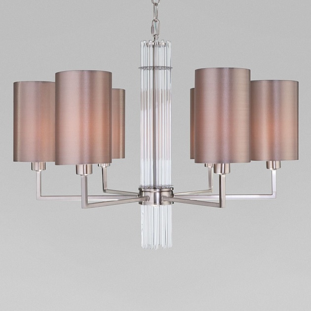 Подвесная люстра Eurosvet Soffio 60134/6 никель Фото № 5