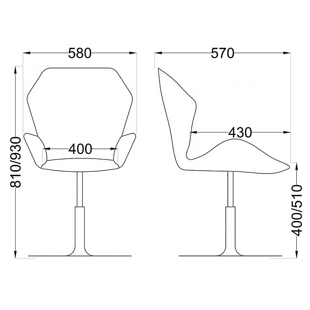 Поворотное кресло AksHome Oslo кремовый, экокожа 61339 изображение 2 Поворотное кресло AksHome Oslo кремовый, экокожа 61339 Фото № 2