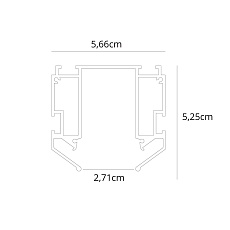 Профиль для накладного магнитного шинопровода Arte Lamp LINEA-ACCESSORIES A620205 1