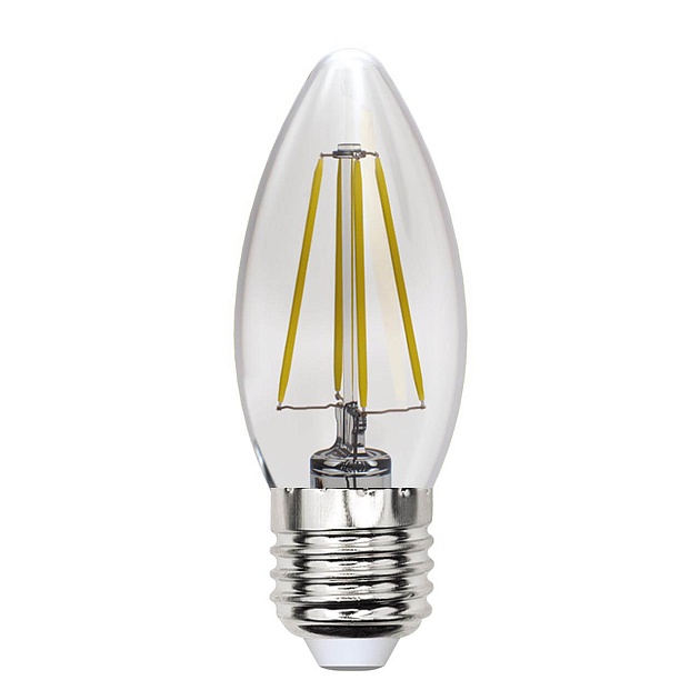 Лампа светодиодная филаментная Uniel E27 13W 4000K прозрачная LED-C35-13W/4000K/E27/CL PLS02WH UL-00005902 фото 