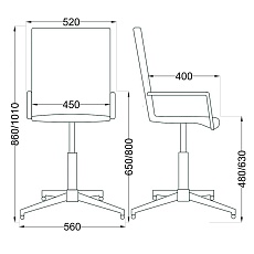 Поворотное кресло AksHome Rosio светло-зелёный, экокожа 67333 1