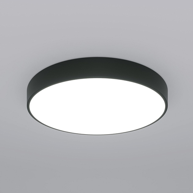 Потолочный светодиодный светильник Eurosvet Entire 90320/1 черный фото 