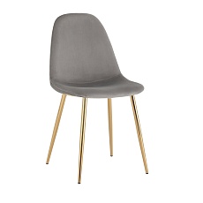 Кухонный стул Stool Group Валенсия SN велюр серый золотые ножки OS-001L HLR-18 gl