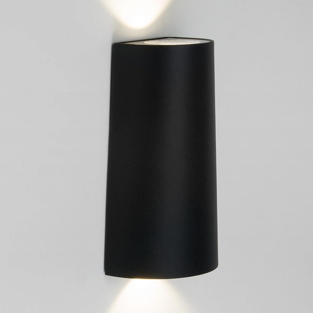 Уличный настенный светодиодный светильник Elektrostandard 1525 Techno LED чёрный a048180 фото 2