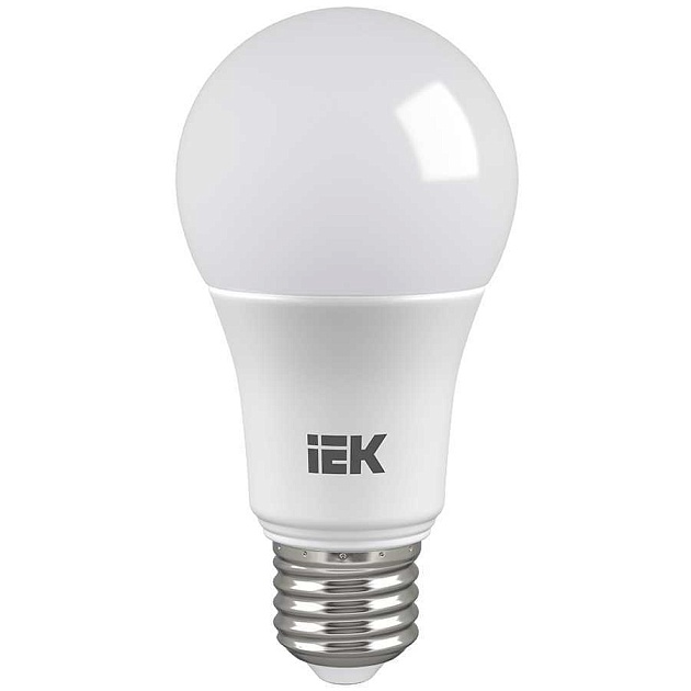 Лампа светодиодная IEK E27 9W 4000K матовая LLE-A60-9-230-40-E27 фото 3