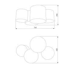 Потолочный светильник TK Lighting 3276 Mona Kids 2