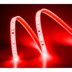 Лента светодиодная ELFLED 120SMD диодов (2835), 220В, IP67, 1м, красный ELFLED-120SMD2835HVR
