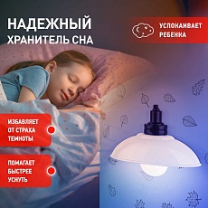 Ночник-светильник на батарейках ЭРА NLED-487-1W-SW-W Б0051474 2