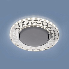 Встраиваемый светильник Elektrostandard 3037 GX53 SL/WH зеркальный/белый a047766 3