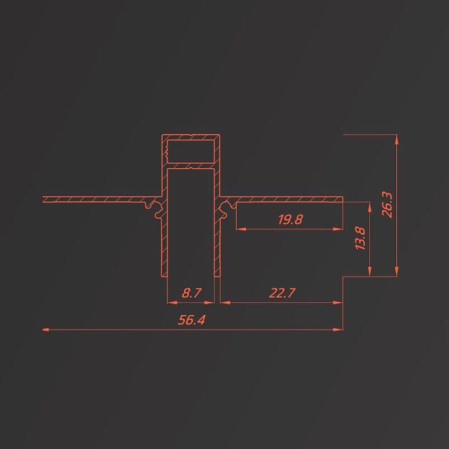 Разделительный профиль Flexy 11121 GIPS EURO 04 9005 Фото № 3