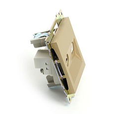 Розетка телевизионная TV + компьютерная RJ-45 Stekker Катрин золото GLS00-7106-08 49230 3