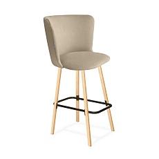 Барный стул Sheffilton SHT-ST36/S94 ванильный крем/прозрачный лак/черн. муар 6434237501