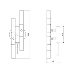 Бра Bogates Bastone 351/4 (570/4) a055301 2