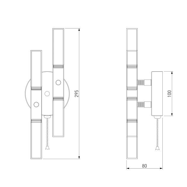 Бра Bogates Bastone 351/4 (570/4) a055301 изображение 3 Бра Bogates Bastone 351/4 (570/4) a055301 Фото № 3