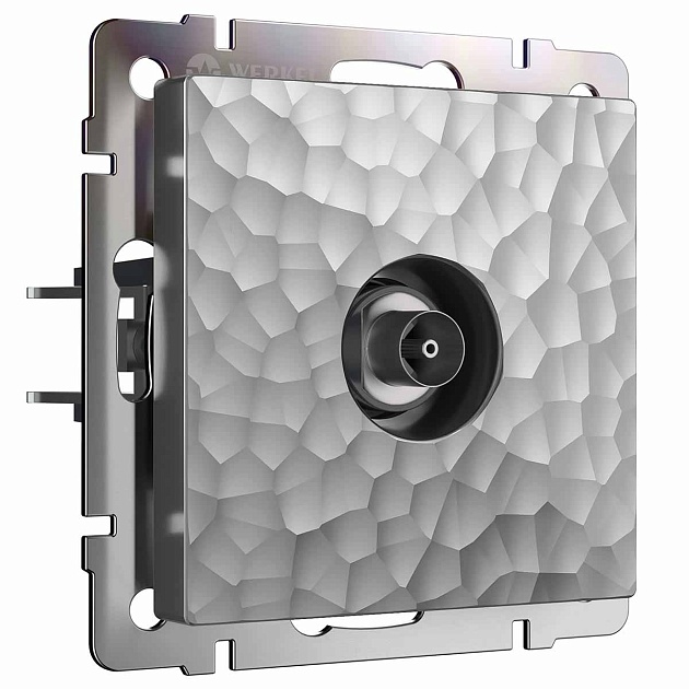 ТВ-розетка оконечная Werkel Hammer серебряный W1283006 4690389163074 Фото № 1