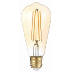 Лампа светодиодная филаментная Gauss E27 8W 2400K золотая 157802008 4