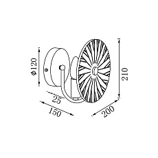 Бра Vele Luce Sirena VL3203W01 4