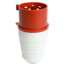 Вилка прямая ST-025 32А 380В 3P+PE+N IP44, PPG32-025-44, Stekker 49431 4