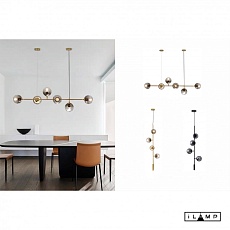 Подвесная люстра iLamp Golden 9136P/6 GL-WH 1