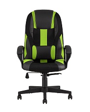 Игровое кресло TopChairs ST-Cyber 9 Green ткань/экокожа черный/зеленый ST-Cyber 9 GREEN 2