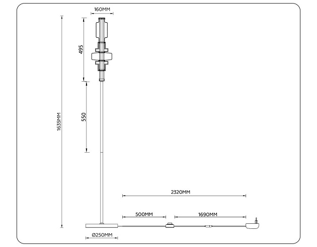 Торшер Ambrella Light HIGH LIGHT LH53132 изображение 3 Торшер Ambrella Light HIGH LIGHT LH53132 Фото № 3