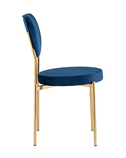 Кухонный стул Stool Group Барбара велюр королевский синий золотые ножки BARBARA GL HLR-69 3