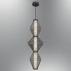 Светильник подвесной Alfa Light F3024-12 BLACK CHROME