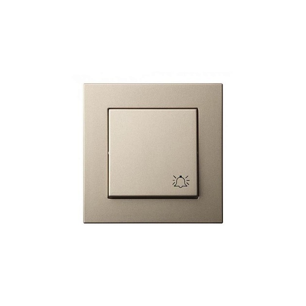 Кнопка звонка Liregus Epsilon шампань 28-306 Фото № 1