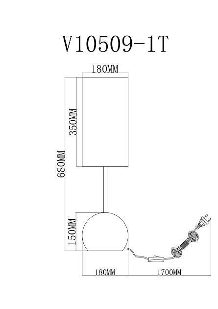 Лампа настольная Moderli Flint V11589-1T Фото № 3