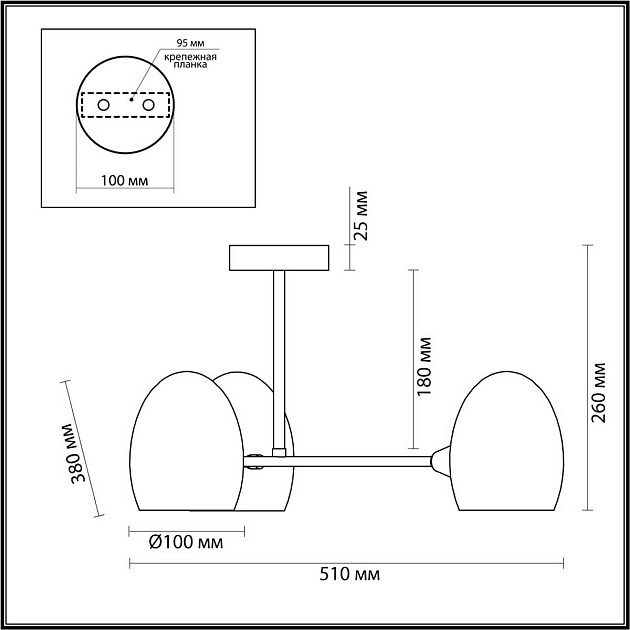 Потолочная люстра Lumion KENDALL 6514/3C изображение 2 Потолочная люстра Lumion KENDALL 6514/3C Фото № 2