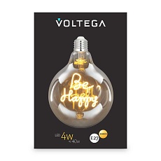 Лампа светодиодная филаментная Voltega 271 E27 4W 2500K желтая 8556 3