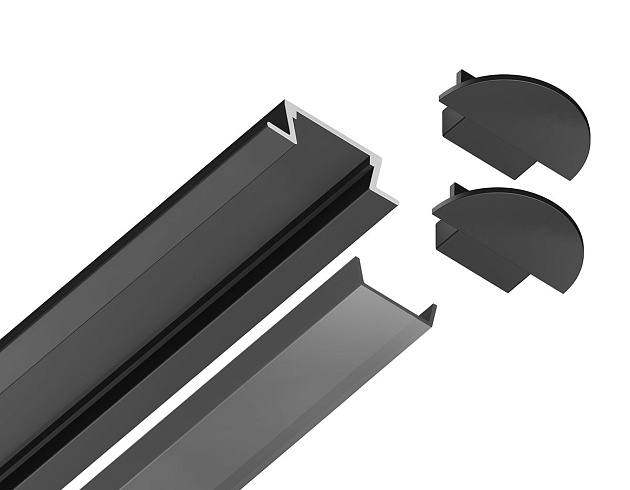 Встраиваемый профиль с рассеивателем Ambrella Illumination GP1001BK/BK Фото № 3