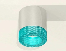 Комплект накладного светильника Ambrella light Techno Spot XS7405005 PSL/BL серебро полированное/голубой (C7405, N7194) 1