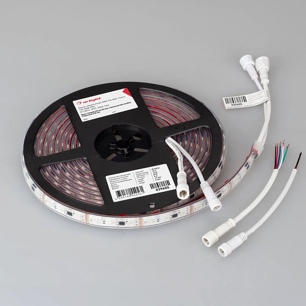 Светодиодная лента герметичная Arlight 14W/m 60LED/m 5060SMD разноцветный 5М DMX-PS-B60-12mm 12V 039605 Фото № 5