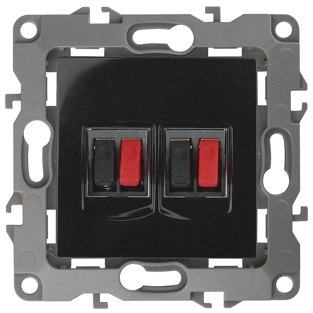 Аудиорозетка двойная ЭРА 12 12-3112-06 Б0027466 Фото № 1