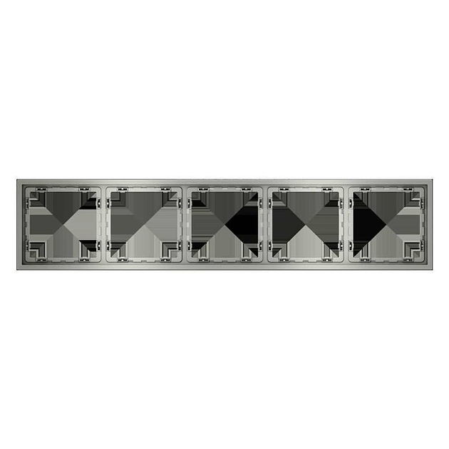 Рамка пластиковая Voltum S70 на 5 постов, (сталь) VLS100505 изображение 1 Рамка пластиковая Voltum S70 на 5 постов, (сталь) VLS100505 Фото № 1