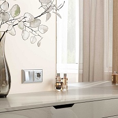 Рамка на 2 поста Werkel Fiore серебряный W0022206 4690389160356 1