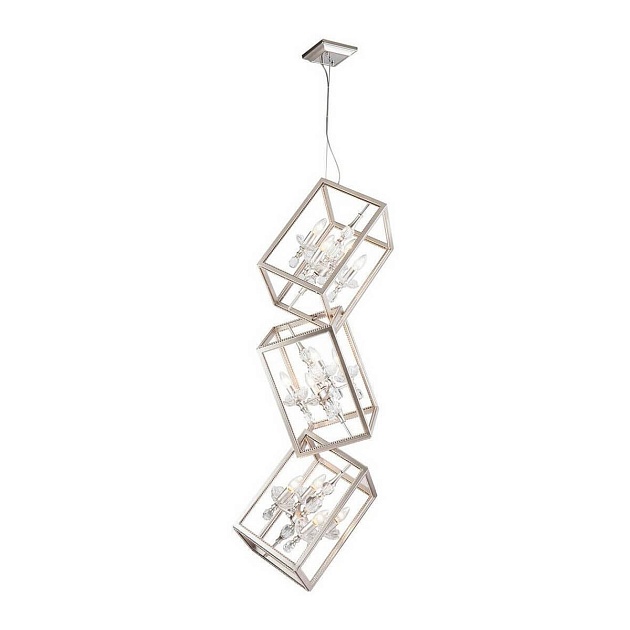 Подвесная люстра Lucia Tucci Inessa 3850.12 Silver изображение 1 Подвесная люстра Lucia Tucci Inessa 3850.12 Silver Фото № 1