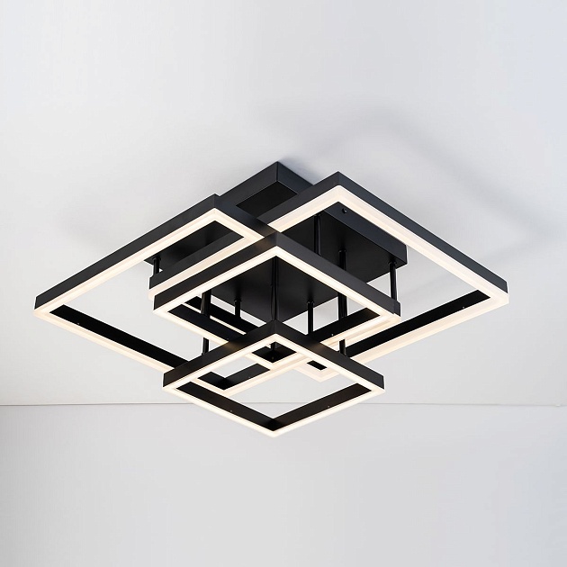 Потолочный светодиодный светильник Escada Union 10229/4LED Black Фото № 4