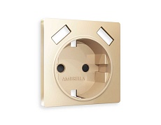 Лицевая панель розетки AMBRELLA VOLT AP6090 1