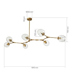 Подвесная люстра Evoluce Rametto SLE154823-07 2