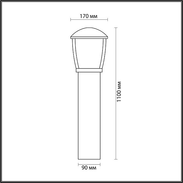 Уличный светильник Odeon Light Nature Tako 4051/1F Фото № 4