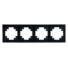 Рамка 4-постовая Stekker Катрин черный GFR00-7004-05 39521 5