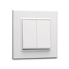 Выключатель Makel 2-кл. СП Karea 10А IP20 белый 56001003