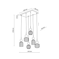 Подвесной светильник TK Lighting 11044 Sophia Cognac a072559 2